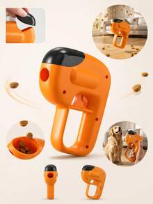 Dog Treat Launcher Toy, Portable Pet Treat Dispenser, Interactive Dog Training Game, Fun Reward Dispenser For Home Backyard And Daily Play - Multicolor - View 6