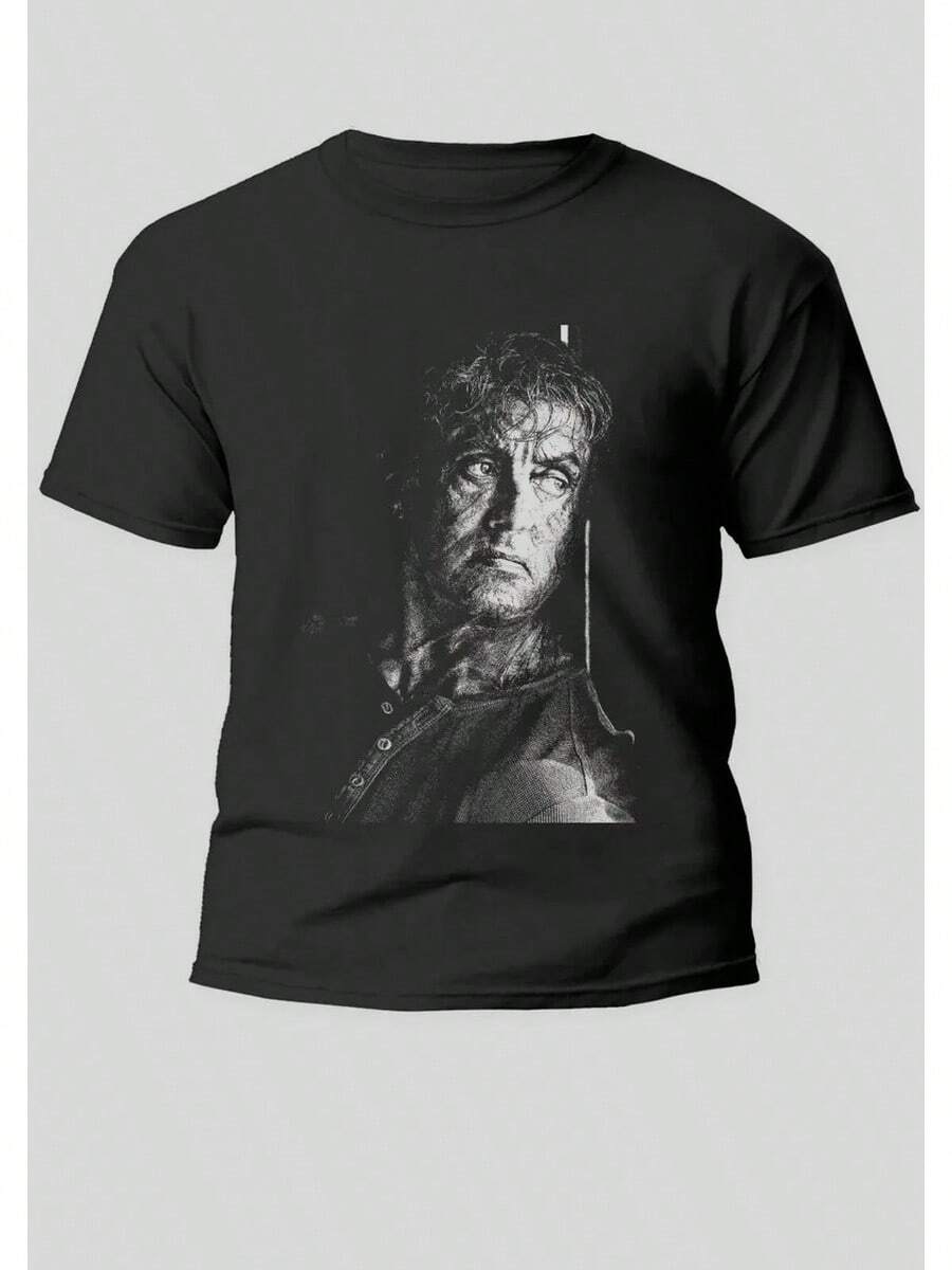 Rambo Last Blood T-Shirt 100% Baumwolle - Schwarz - Übersicht 1