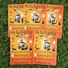 5/10pcs Cute Scythe Ghost Keychain Set With Halloween Greeting Cards, Funny Halloween Series Keychain Set, Suitable For Halloween Party Atmosphere Decoration Pendant, Halloween Bulk Gifts [Optional Without Greeting Cards] - Multicolor - View 7