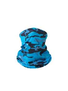 1pc Unisex Camouflage Print Sun Protection Neck Gaiter Face Mask, Breathable Outdoor Fishing Cycling Commuting Multi-Use Face Mask - Multicolor - View 4