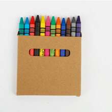 8 Colors Mini Crayons Bulk Kraft Box Set, Colorful Wax Crayons For Classroom Rewards, Kids Birthday Party Favors, Teacher Stationery Gift Supplies - Sets - View 5