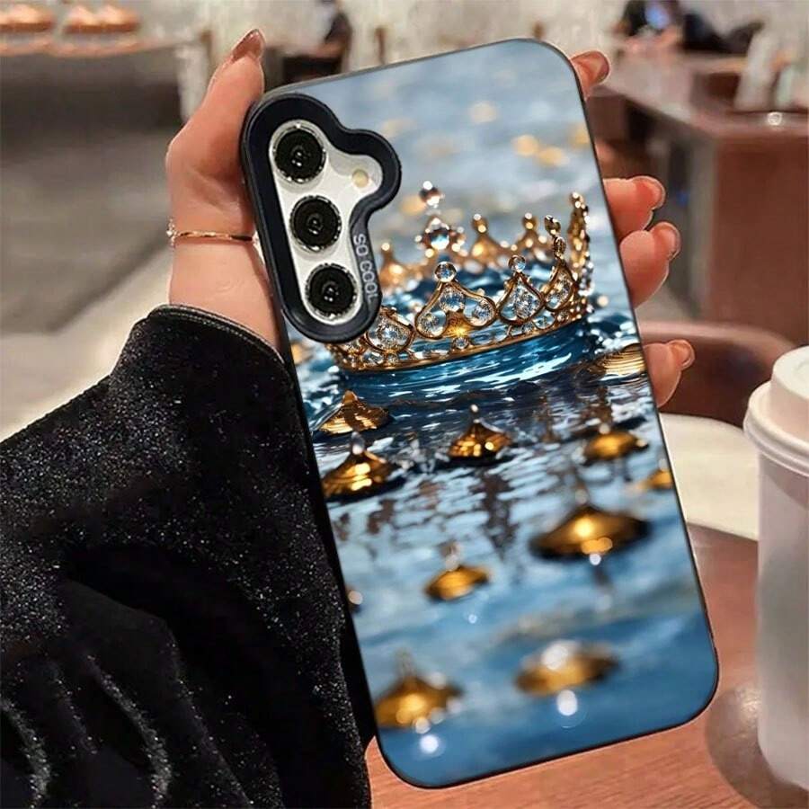 [24h Shipping From DE/FR/ES]Apple 11-17Phone Case - Creative And Modern Submerged Crown Case, For Samsung A04S/A05S/A06/A07/A12/A13/A14/A15/A16/A17/Galaxy A22/A23/A24/A25/A26/A27/A32/A33/A34/A35/A36/A37/A52/A53/A73/A72/A54/A55/A56/A57/A50/A70/A51/A71 Elegant, With UV Protection For Xiaomi 13-15 - B - View 1