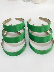 6pcs Women's Solid Color Fashion Minimalist Versatile Hair Headbands - Multicolor - View 4