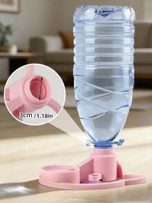 1set Pet Water Dispenser, Automatic Flow, Suitable For Most Water Bottles As Pet Cups, Suction Cup Fixed Automatic Water Bowl, Suitable For Cats And Dogs, No Filter Needed, No Electricity Required For Automatic Flow(Excluding Water Bucket) - Multicolor - View 5
