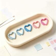 20/30/50/70/100pcs Heart-Shaped Open Crochet Markers - Metal Open Crochet Lock Rings, Multicolor Metal Heart-Shaped Knitting Stitch Markers, DIY Craft Accessories, Crochet Knitting Tools, Sewing Accessories - Cute And Practical Gift For Knitting Enthusiasts - Powder Blue - View 4