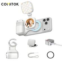 COMITOK MOCA ARCO Magnetic Phone Camera Handle With Fill Light, Compatible With IPhone 17, Wireless Detachable Remote, Ergonomic Handheld Grip, 1/4" Screw Interface, Compatible With Tripod Mount, Compatible With IOS17/18/26 And MagSafe, Suitable For Makeup Selfies, Night Vlog Video Recording - View 12
