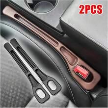 2pcs Car Seat Gap Filler Storage Box, Dual Slot Anti-Leak Car Gap Organizer, Multi-Function Car Side Pocket, Can Hold Phone, Keys, Cards, Coins, Noise Reduction Car Interior Decoration, Holiday Gift - Multicolor - View 3