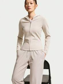 Nike 女款 AS W NSW CHILL KNIT LTWT OH PA 針織長褲 IQ0093-236 - 米色 - 查看 3