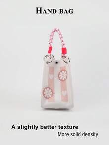 1pc Floral Large Capacity Lightweight Handbag, Suitable For Commuting, School, Travel, Portable Matching With Clothes, All Seasons - Multicolor - View 11