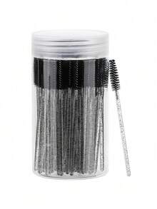 1-50pcs Eyelash Brushes, Suitable For Eyelash Extension, Eyebrow And Makeup, Crystal Color, 7 Colors Available (Colorful) - Multicolor - View 10