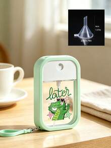 Portable Card Spray Bottle With Cute Crocodile Pattern Decoration, Perfume, Hand Sanitizer And Cosmetic Hook, Fits In Bag, Suitable For Work, Shopping, Travel, Carrying Around, Perfect Gift For Living Room, Bedroom, Bathroom, Travel Accessories, Wedding, Party, Birthday, Back To School, Beach, Seaside, Vacation, Mother's Day, Summer, New Year, Ramadan, Eid, Valentine's Day, School Season, Teacher's Day - Multicolor - View 12