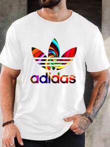 Unisex Oversized Short Sleeve Graphic T-Shirt Awesome Letter Print Casual Daily Top - 白色 - 查看 10