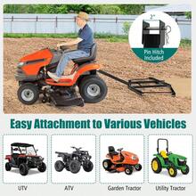 [Free Shipping] 66" Wide Driveway Drag Tow Behind Landscape Leveling Rake With Reinforced Bars-Black-XY64365 - FXC5IQBJEKTLA0 - View 5