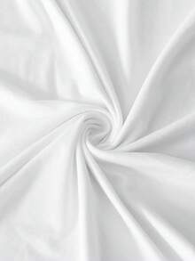 1件純色彈性帶沙發坐墊套，現代極簡聚酯纖維高彈力防塵沙發套，四季通用夏季休閒花園陽台戶外藤編沙發坐墊保護套 - 白色 - 查看 8