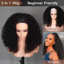 Smilegirl Erschwingliche Wear and Go-Echthaarperücken - Natural Black - Übersicht 4