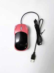 Car-Shaped Wired Optical Mouse With LED Headlight Lighting, USB Plug And Play Driver-Free, Ergonomic Colorful Mini Desktop Mouse For Laptop, Desktop Computer, Office And Study - View 8
