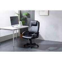 Silla Ejecutiva para Oficina y Áreas de Trabajo Ejecutivas Silla para Escritorio de Vinipiel con Respaldo Alto y Asiento Acolchonado Modelo Alfa - Negro - Ver 7