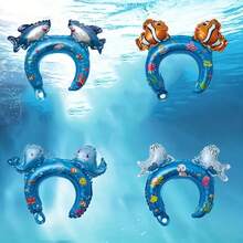 16pcs Random Style Ocean Animal Headband Balloons, Summer Party Decoration Balloons, Ocean Theme Party Balloon Decoration Supplies - Multicolor - View 4