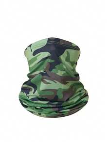 1pc Unisex Camouflage Print Sun Protection Neck Gaiter Face Mask, Breathable Outdoor Fishing Cycling Commuting Multi-Use Face Mask - Multicolor - View 14