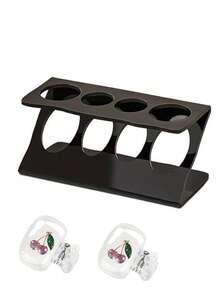 Multifunctional Bathroom Storage Rack With Toothbrush Holder, Crystal Cherry Print Transparent Dust-Proof Toothbrush Cover, Travel Toothbrush Protective Case, Multifunctional Drainage And Ventilation Storage Rack, Simple Desktop Toothbrush Holder, Storage And Organization, Bathroom Countertop Storage Rack, Home, Bathroom, Kitchen Countertop Storage And Organization Rack, Fashionable And Practical, Holiday, Birthday Gift, Back To School, Graduation Gift, School Dorm, Home - Multicolor - View 15