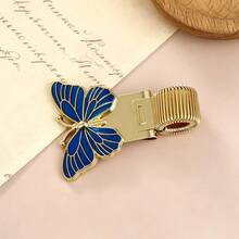 AHCRAFT 1pc Colorful Butterfly Theme Universal Metal Pen Clip, Spring-Loaded Gradient Butterfly Insect Design Minimalist Portable Metal Pen Holder, Suitable For Planner Notebook School Teacher Student Stationery Office Supplies - Colorful Butterfly - View 6
