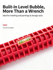 1pc Heavy Duty 5-In-1 Multi-Function Sink Wrench, Heavy Duty Plastic Construction, Integrated Design, With Pentagonal Socket And Pentagonal Socket Head - Multicolor - View 4