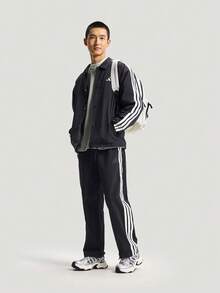 Adidas Men's ST 3ST  J Jacket Woven Hoodless Outerwear KR2499 - Black - View 6