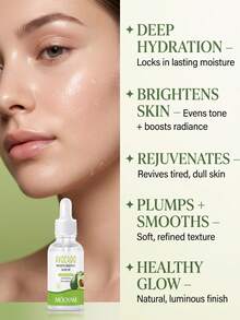 Serum Wajah Pelembap Alpukat MOOYAM, Essence Wajah Pencerah & Bergizi, Hidrasi Mendalam, Secara Signifikan Memperbaiki Kulit Kasar & Kering, Merevitalisasi Kulit Kusam, Perawatan Kulit Harian yang Lembut, Cocok untuk Kulit Sensitif & Semua Jenis Kulit, 30ml - SERUM WAJAH ALPUKAT - View 4