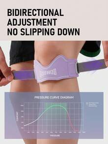 GOUNOD Lightweight Sport Patella Strap Knee Brace With Adjustable Compression Soft Strap Suitable For Basketball Sports, Outdoor Cycling, Home Exercise And Use In Multiple Scenarios. - Multicolor - View 5