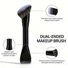 Single Double Head Makeup Brush Set, Multi-Functional Flat Foundation Blush Powder Brush, Portable Beauty Makeup Tools - Makeup Brush Set - View 7