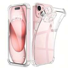 透明四角防摔 TPU 手機殼,相容 iPhone 18 Pro Max 17/17 Air/17 Pro/17 ProMax,護角防震耐刮透明手機殼,相容 iPhone 18 17 16 15 14 13 12 11 PRO MAX Plus SE 7 8 Plus,17 Pro Max Apple 手機殼,Apple 18 Pro Max 手機殼,透明護角氣囊防震手機殼,聖誕禮物 - 無色 - 查看 10