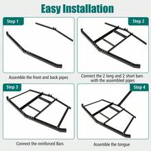 [Free Shipping] 66" Wide Driveway Drag Tow Behind Landscape Leveling Rake With Reinforced Bars-Black-XY64365 - FXC5IQBJEKTLA0 - View 7