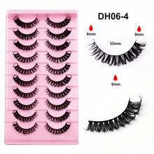 10 Pairs Natural Fluffy False Eyelashes, Fox-Style Eyelashes In Pink Packaging, Suitable For Daily And Various Makeup Looks - View 8