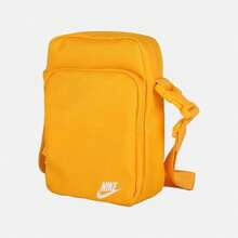 Nike Heritage 3L 字母印花 拉鍊開合 布料 單肩斜背包 男女同款 金黃 - 黃色 - 查看 5