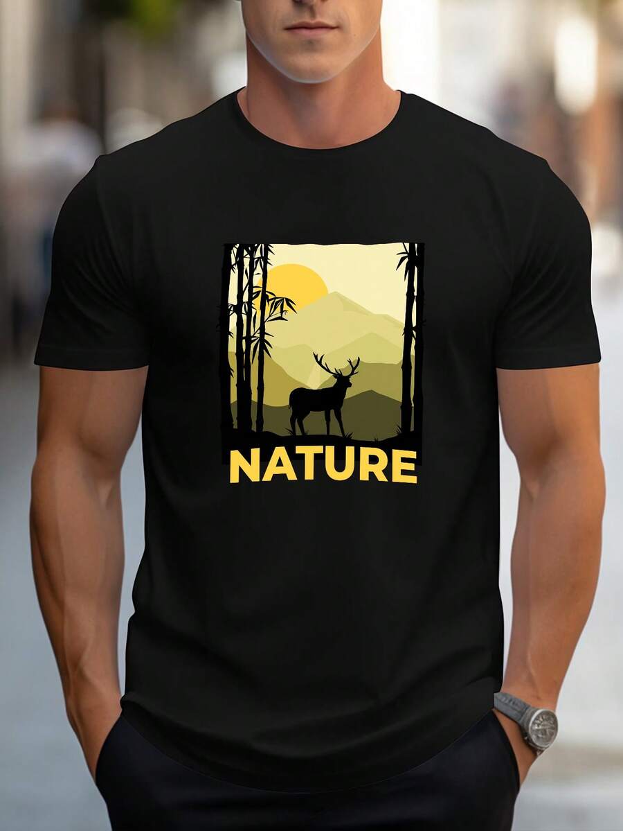 Camisetas de hombre - Negro - Ver 1