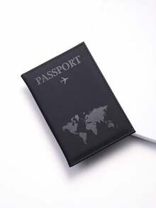 World Map Passport Holder/Cover/Wallet - Multicolor - View 11