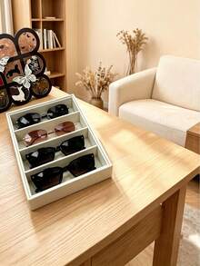 Fashion Glasses Storage Tray, Fashion Glasses Storage Box, Drawer Organizer Box, Stackable Display Box, Anti-Scratch Soft Lining, Suitable For Earrings, Necklaces, Bracelets, Rings, Hair Clips, Headbands, Fits Standard Drawers - Multicolor - View 6