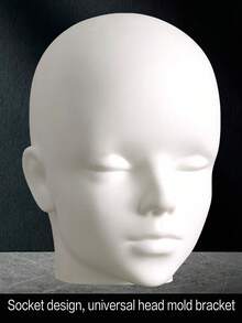 Female Styrofoam Mannequin Manikin Head Model Foam Wig Hair Glasses Display, Halloween - 1PC - View 3