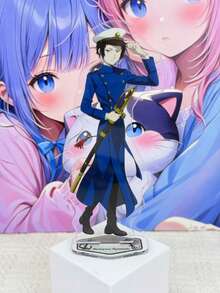 13cm Bungo Stray Dogs Sailor Uniform Acrylic Stand, Cute Character Display Stand, Suitable For Manga Merchandise, Home Decor, Room Decoration, Desktop Ornament, Also As A Gift For Girls - Multicolor - View 10