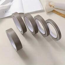1 cuộn 10m/393.7in dán viền trắng dày, bóc dán, dải trang trí tường tự dính, phù hợp cho tủ, bàn, trang trí phòng - Vân gỗ màu xám - Xem 2
