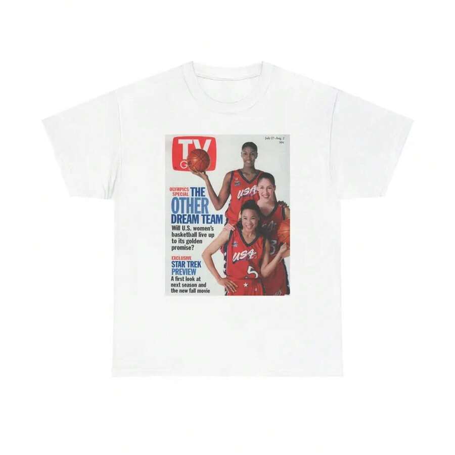 Vintage Dawn Staley Shirt: Champs Basketball Tee - 白色 - 查看 1