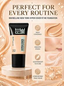 Maybelline 美寶林客製化粉底液 Flawless 版本 202，試用裝 18ml*2件，輕盈貼膚質地，高遮瑕，持久，抗暗沉，黃白調 - 查看 10