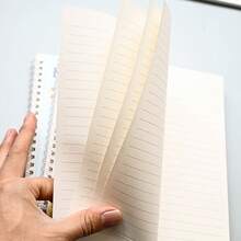 A5 Spiral Notebook 40 Sheets 1pc Lined Inner Pages Notepad Office Supplies Record Notebook Student Learning Textbook Notebook Gold Foil Hardcover Notebook School Back To School Essential Notebook - A5 - View 6
