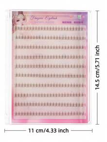 120 Clusters Glue-Free Little Flame Lower Eyelashes, Japanese & Korean Style, C Curl, 5-6mm Short Design, Create Lively Lower Eyelash Makeup Effect, No Glue Needed, DIY Free Matching, Save Makeup Time, Soft & Lightweight Lash Bundles Comfortably Fit Eye Shape, Suitable For Beginners To Wear Easily, Reusable, Applicable For Daily Commute, Dating, Travel, Party & Holiday Makeup, Perfect Holiday Gift For Best Friend & Girlfriend - C - View 9