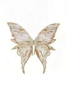 Super Fairy Transparent Chiffon Butterfly Wings - Forest Theme Fairy & Elf Cosplay Props - Halloween / Birthday Party / Photo Decoration - Multicolor - View 5