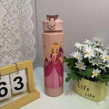 1 Pc Cute Cartoon Water Cups, Leak-Proof Plastic Sports Water Bottle, Cute Personalized Gift, Suitable For Outdoor Hiking, School, Office, Perfect Gift - Multicolor - View 8