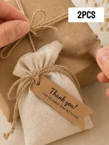 Custom Handmade Gift Tags, Personalized Favor Labels, Rustic Minimalist Tags For Gift Wrapping, Customized Name Tags For Wedding, Party And Holiday Gifts, Customizable Thank You Labels, Elegant Decoration Accessories For Special Celebrations - Style a - View 8
