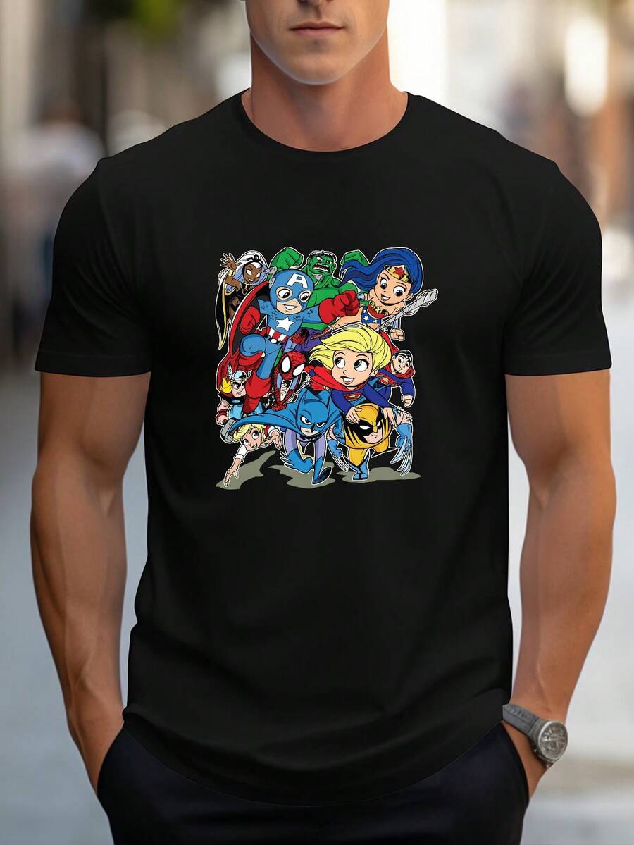 Camisetas de hombre - Negro - Ver 1