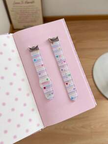1pc Girls Watch Band Popular Cute Star Bow Heart Polka Dot Compatible With Xiaomi 8/9/10 8/9pro Watch Replacement Band 41mm 40mm 38mm Compatible With AppleWatch Band Series 11 10 9 8 7 6 5 4 3 2 1 SE Suitable For Smart Watch Band, Back To School Gift - Multicolor - View 6
