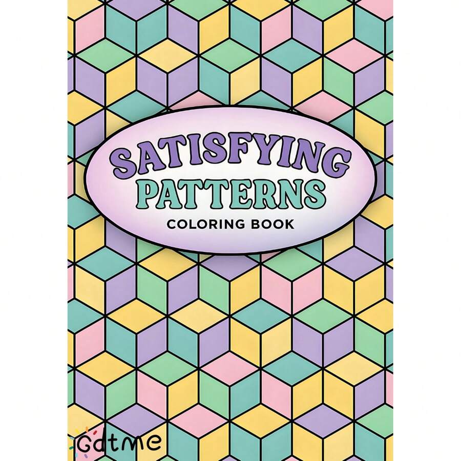 SATISFYING PATTERNS Coloring Book For Adults & Kids, Bold & Easy, Minimalist Large Designs To Help You Relax, Includes Cute Comfortable Patterns (Bold & Easy To Color), Mother's Day Gift, Back To School Supplies